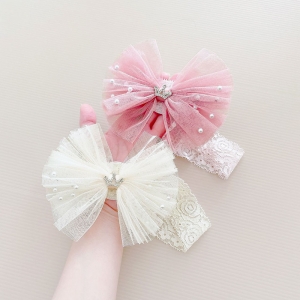 Baby Headband Bow Mesh (BHB8662)